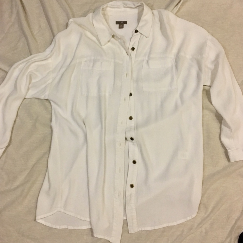 J. Jill oversized Button up tunic shirt size MP